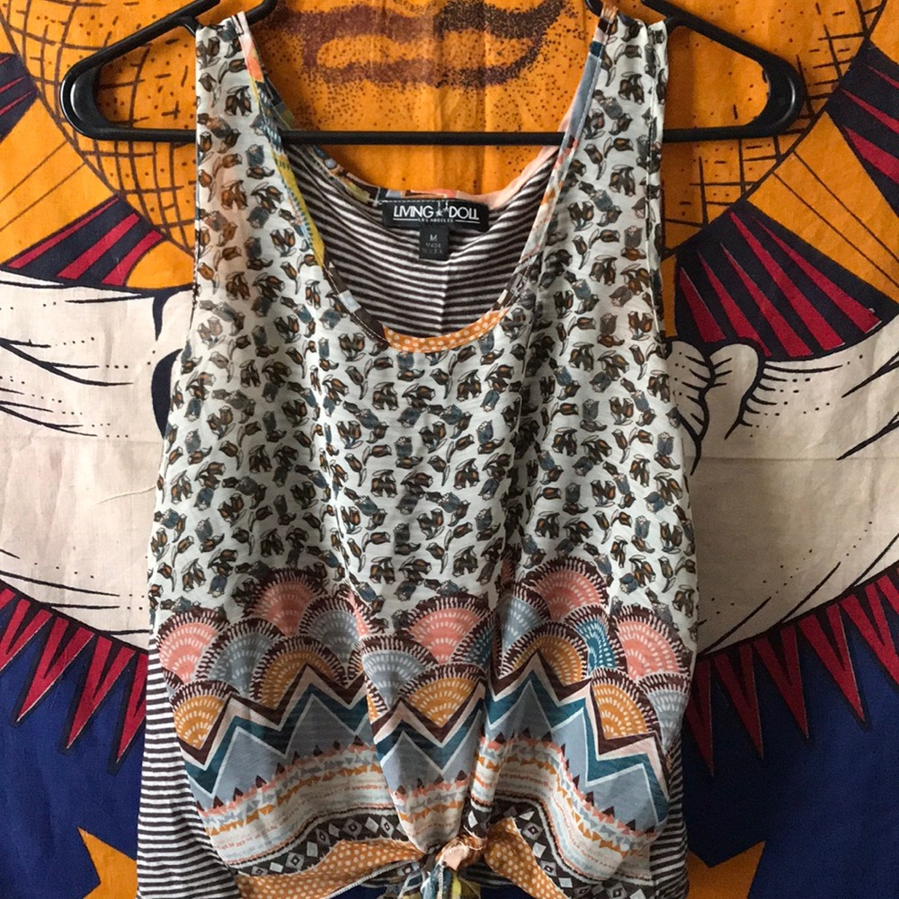 This is like a cross between blouse and tank
